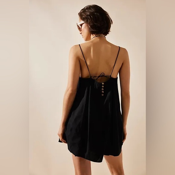 Free People Struttin Mini Dress Black XS - Picture 4 of 7